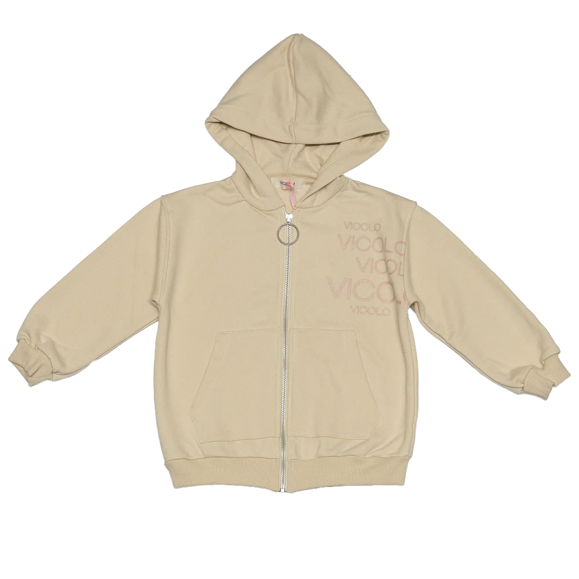 felpa con zip e cappuccio