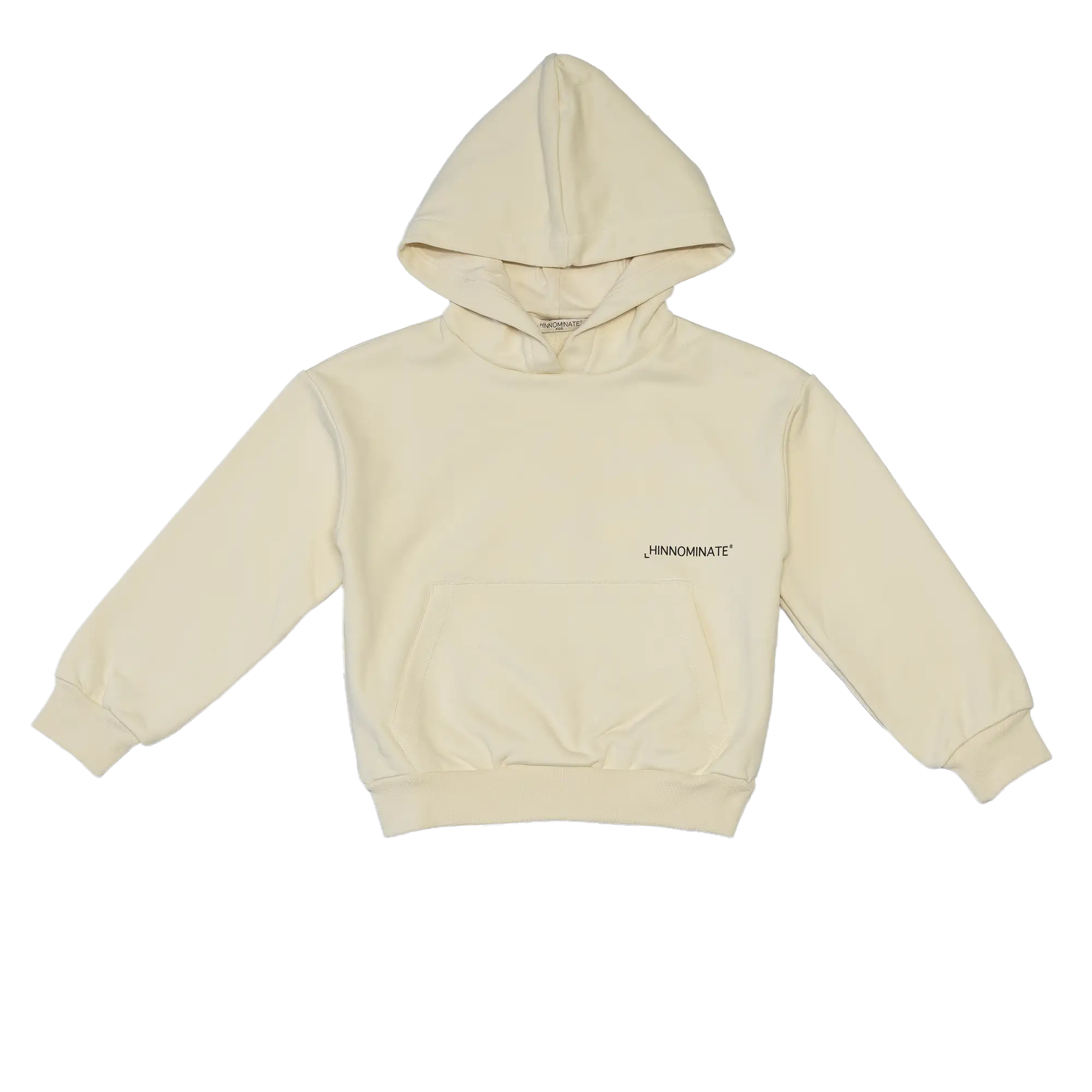 felpa con cappuccio bianco burro