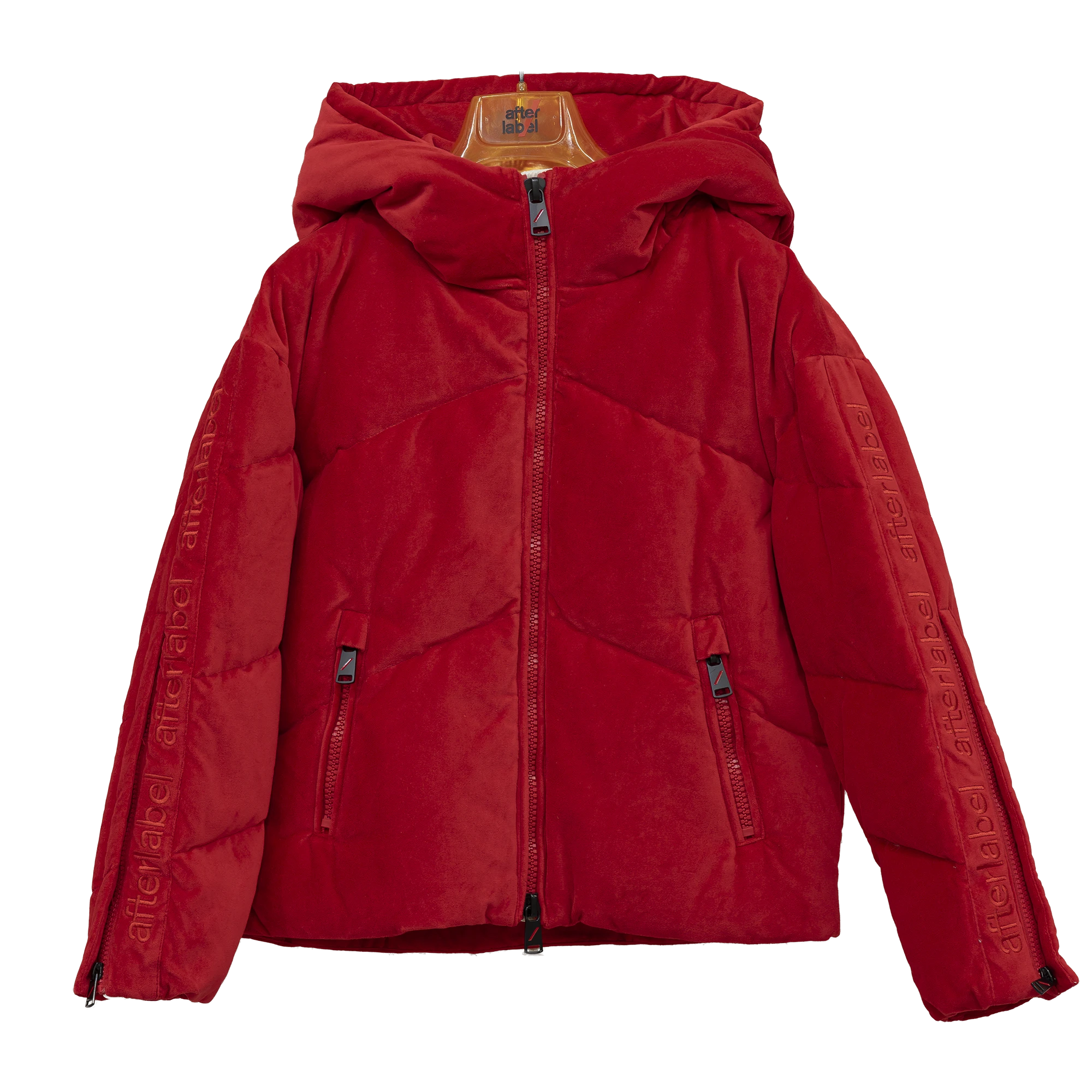 giubbino in vellutto rosso